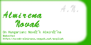 almirena novak business card